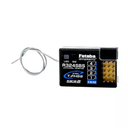 Futaba R324SBS 4-канальный T-FHSS S.Bus2 приемник 3.7–7.4В, компактный телеметрический RX для RC