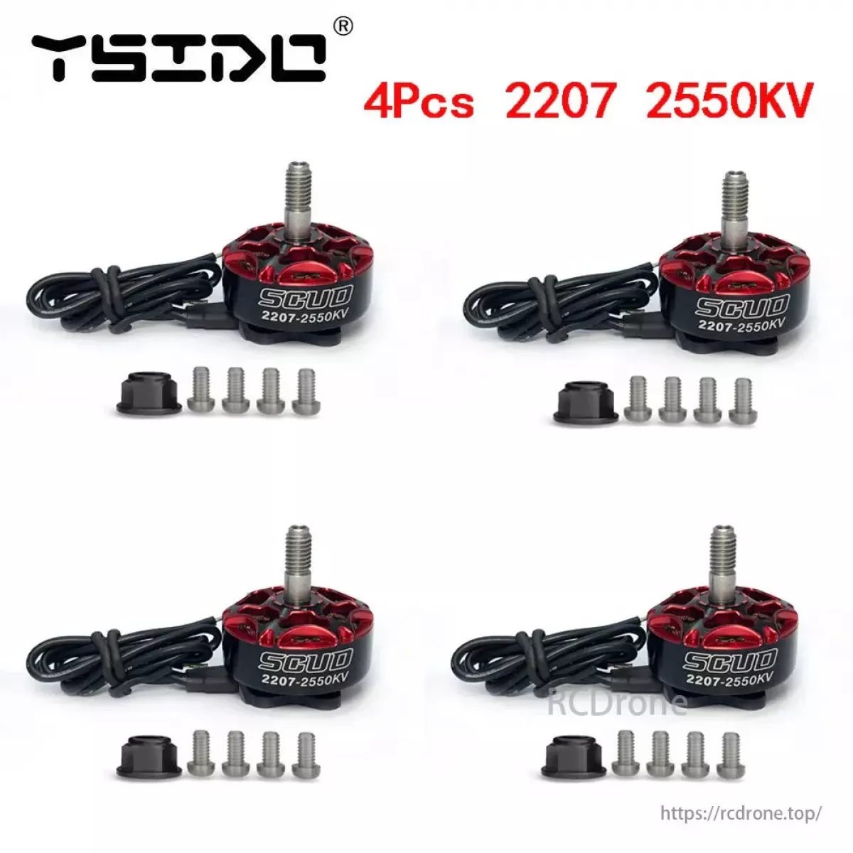 Бесколлекторный мотор YSIDO SCUD 2207/2306 1750KV/1850KV/2500KV/2550KV 3–6S для FPV дронов 5"/6" Бесколлекторный мотор YSIDO SCUD 2207/2306 1750KV/1850KV/2500KV/2550KV 3–6S для FPV дронов 5"/6"