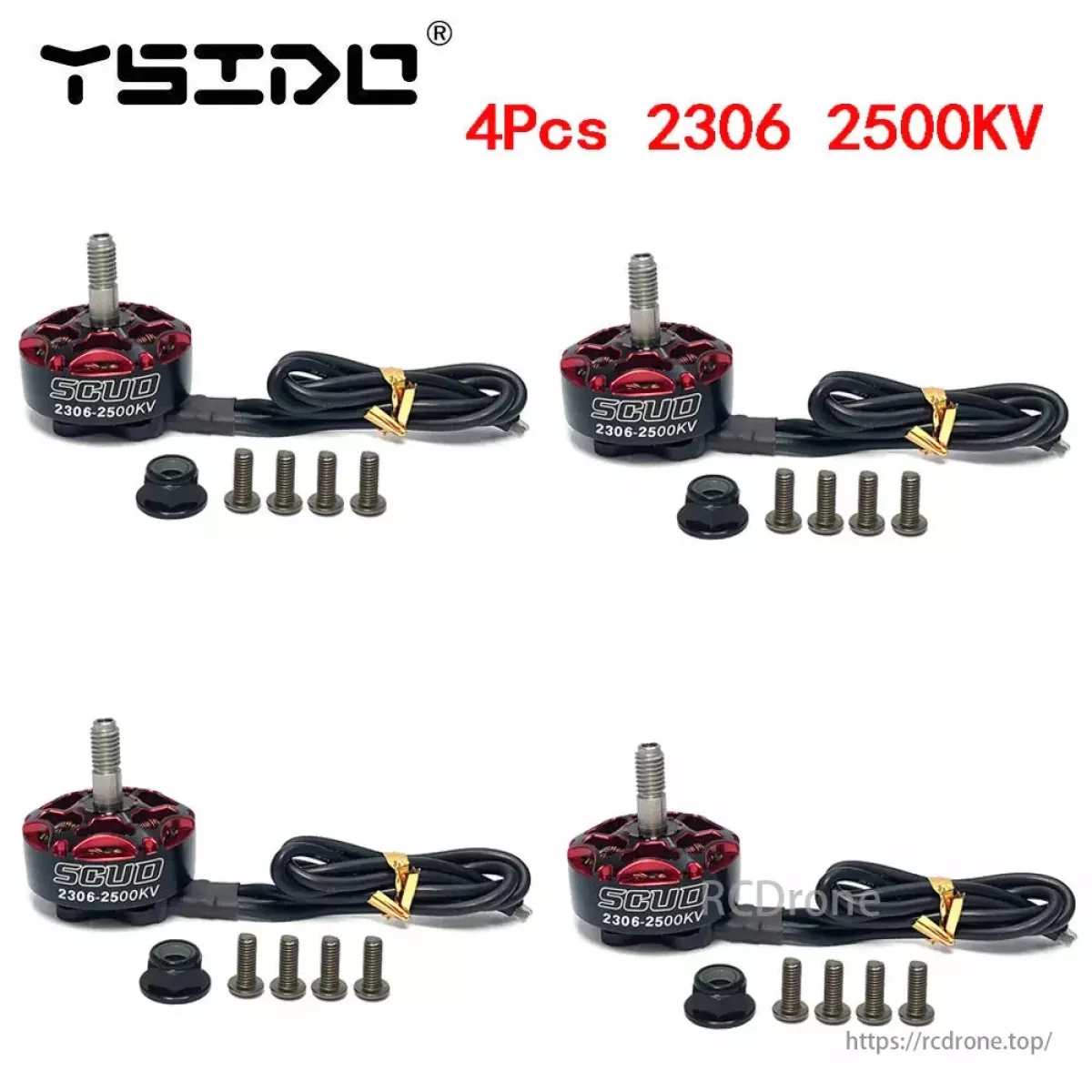 Бесколлекторный мотор YSIDO SCUD 2207/2306 1750KV/1850KV/2500KV/2550KV 3–6S для FPV дронов 5"/6" Бесколлекторный мотор YSIDO SCUD 2207/2306 1750KV/1850KV/2500KV/2550KV 3–6S для FPV дронов 5"/6"