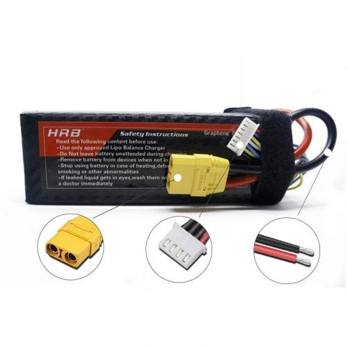 HRB Graphene LiPo аккумулятор 2S-6S 3000-6000mAh 7.4-22.2V 100C XT90 EC5 для RC моделей
