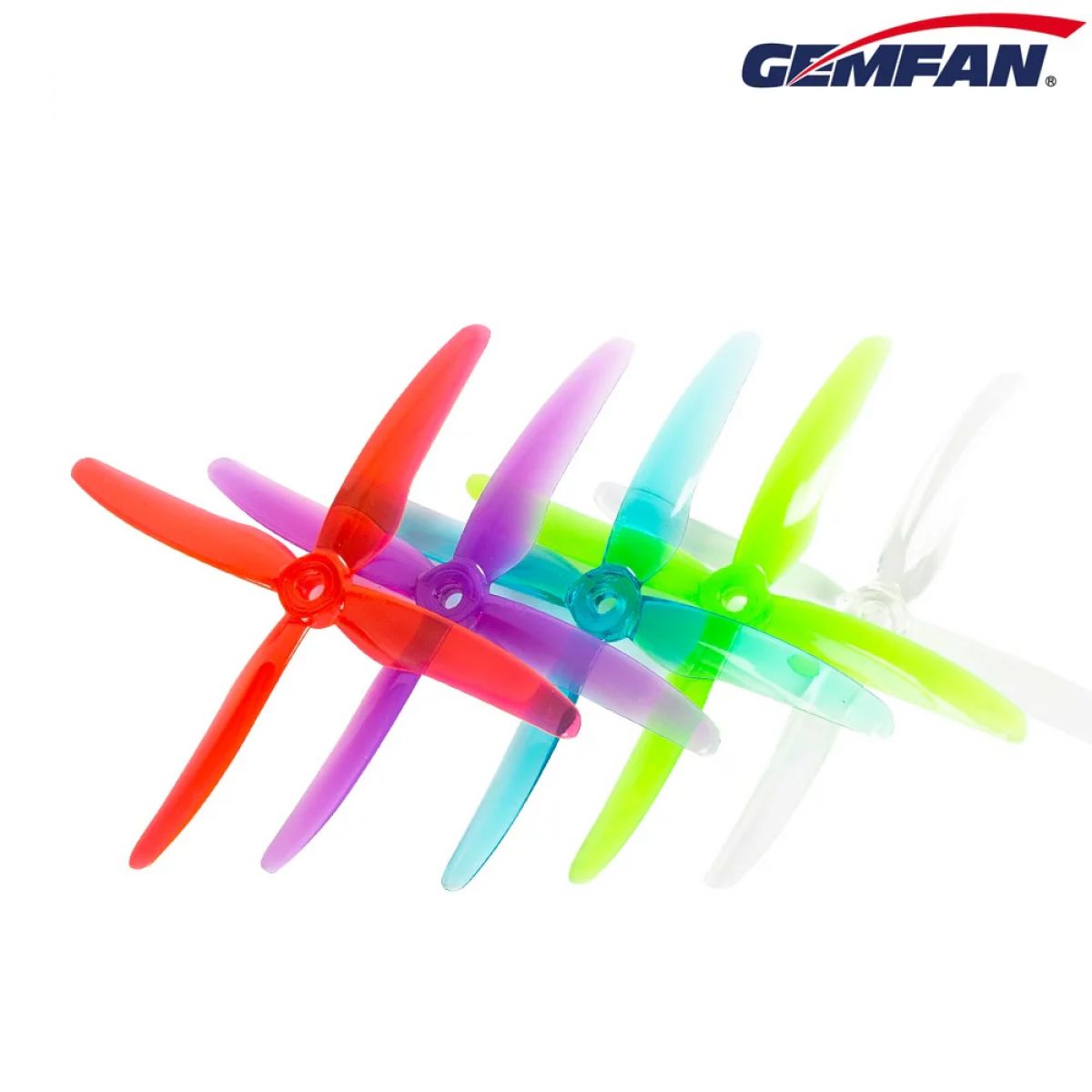 Пропеллеры GEMFAN 51455 Hurricane X 4-лопастные, 24 шт, 5мм, для FPV дрона, гонки, 6/12 пар Пропеллеры GEMFAN 51455 Hurricane X 4-лопастные, 24 шт, 5мм, для FPV дрона, гонки, 6/12 пар