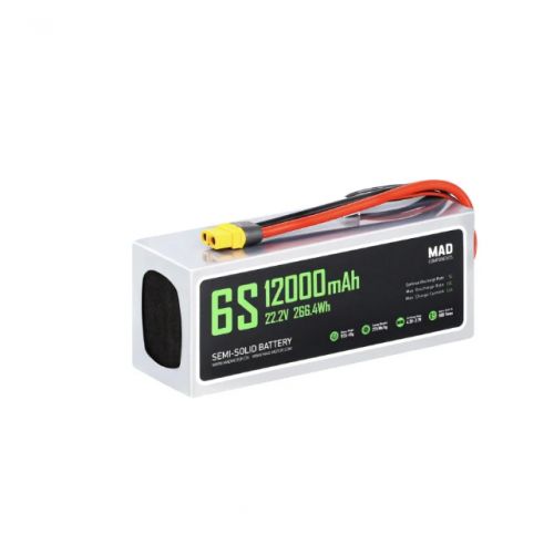 Аккумулятор Solid State MAD 6S 12Ah для дронов, литий-ионный