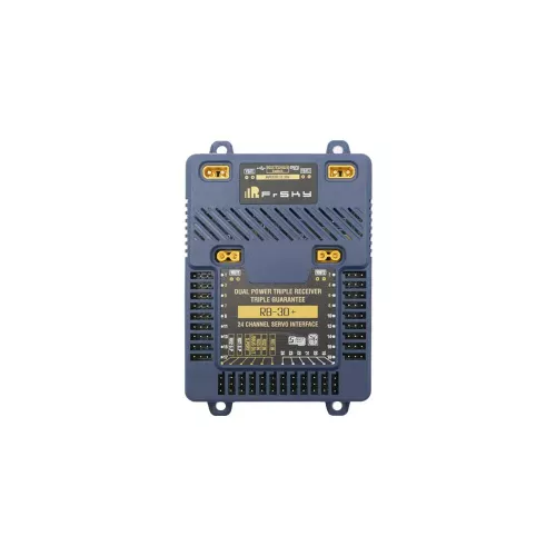 FrSky RB30+ Резервный блок — двойное питание, 3 приёмника, 24 PWM канала, поддержка HV сервоприводов