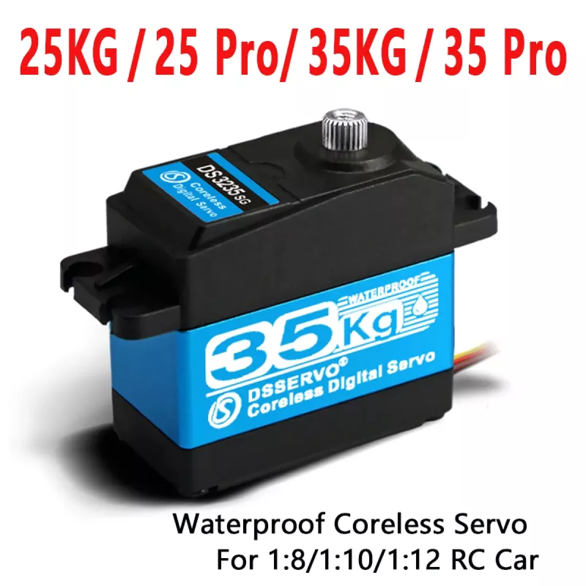 Цифровой сервопривод DSServo DS3225/DS3235 Pro 25кг/35кг, coreless, стальной, для Arduino и RC Цифровой сервопривод DSServo DS3225/DS3235 Pro 25кг/35кг, coreless, стальной, для Arduino и RC