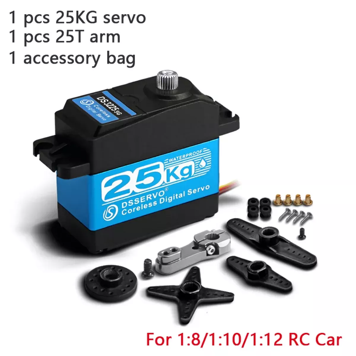 Цифровой сервопривод DSServo DS3225/DS3235 Pro 25кг/35кг, coreless, стальной, для Arduino и RC Цифровой сервопривод DSServo DS3225/DS3235 Pro 25кг/35кг, coreless, стальной, для Arduino и RC