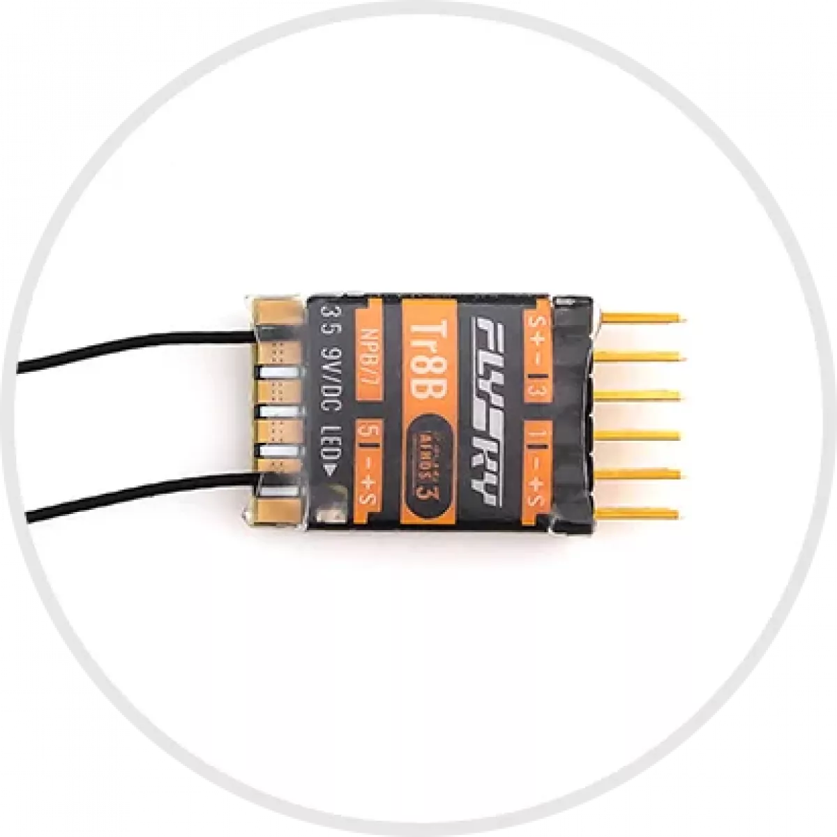 Приёмник FlySky Tr8B – двухантенный, двусторонний, 3-е поколение, для NB4 PL18 AFHDS Приёмник FlySky Tr8B – двухантенный, двусторонний, 3-е поколение, для NB4 PL18 AFHDS