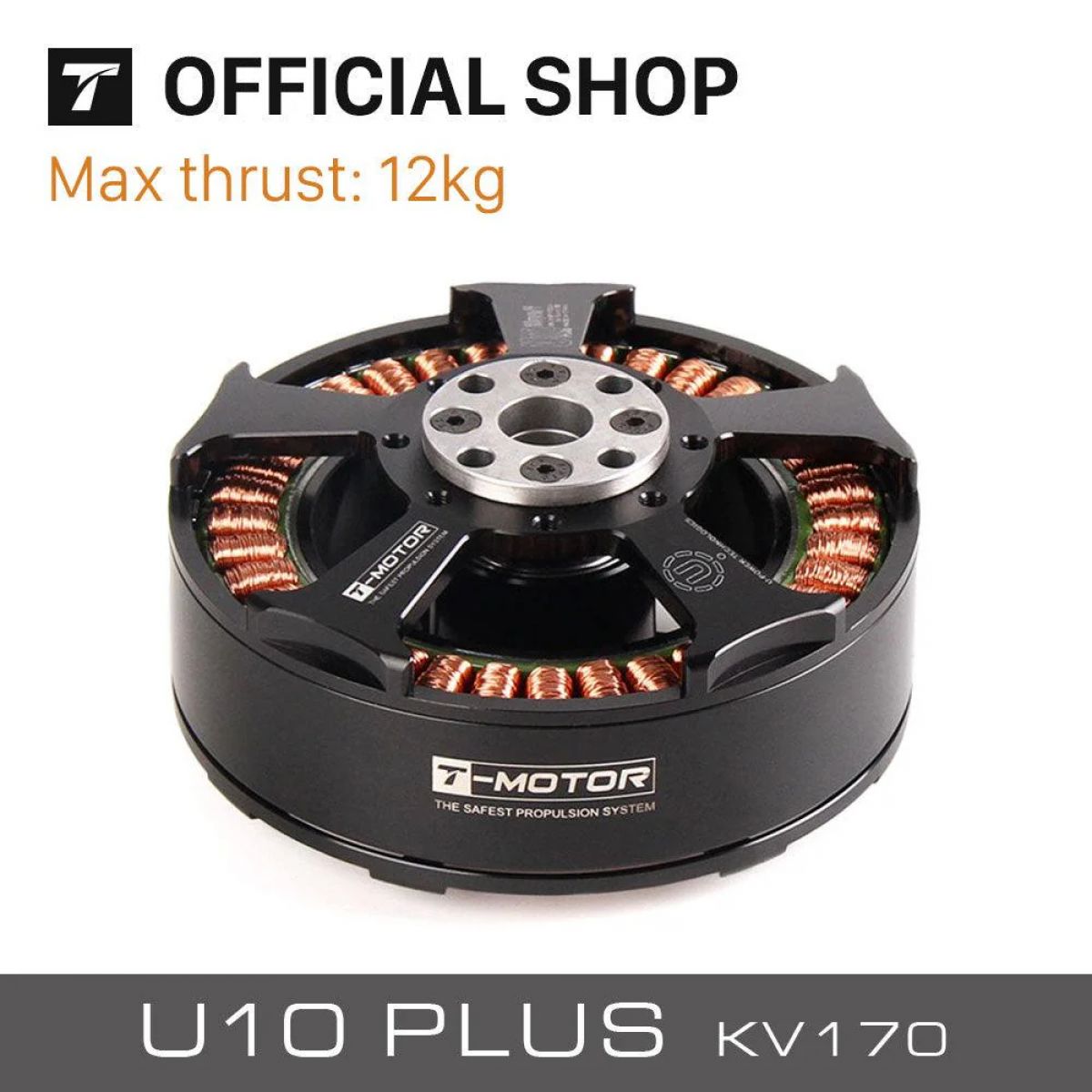 T-Motor U10 Plus KV170 6-10S 12кг тяга мотор для мультикоптеров, гексакоптеров, БПЛА T-Motor U10 Plus KV170 6-10S 12кг тяга мотор для мультикоптеров, гексакоптеров, БПЛА