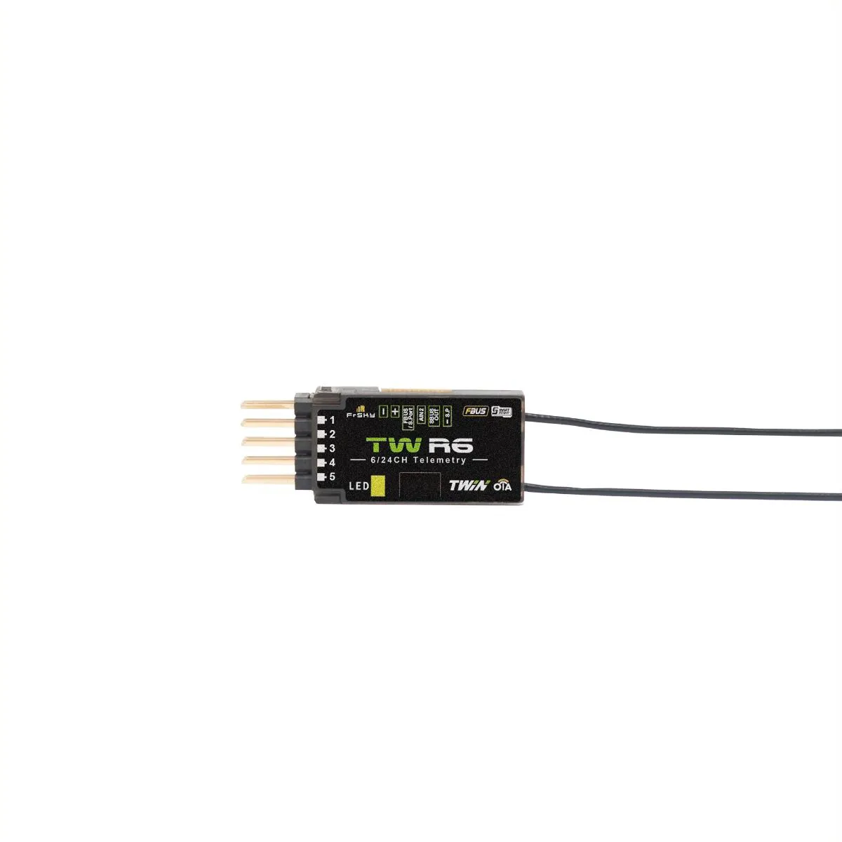 FrSky TW R6 DUAL приёмник 2.4ГГц, двойной диапазон, 6 каналов PWM, TWIN Dual 2.4G Band FrSky TW R6 DUAL приёмник 2.4ГГц, двойной диапазон, 6 каналов PWM, TWIN Dual 2.4G Band