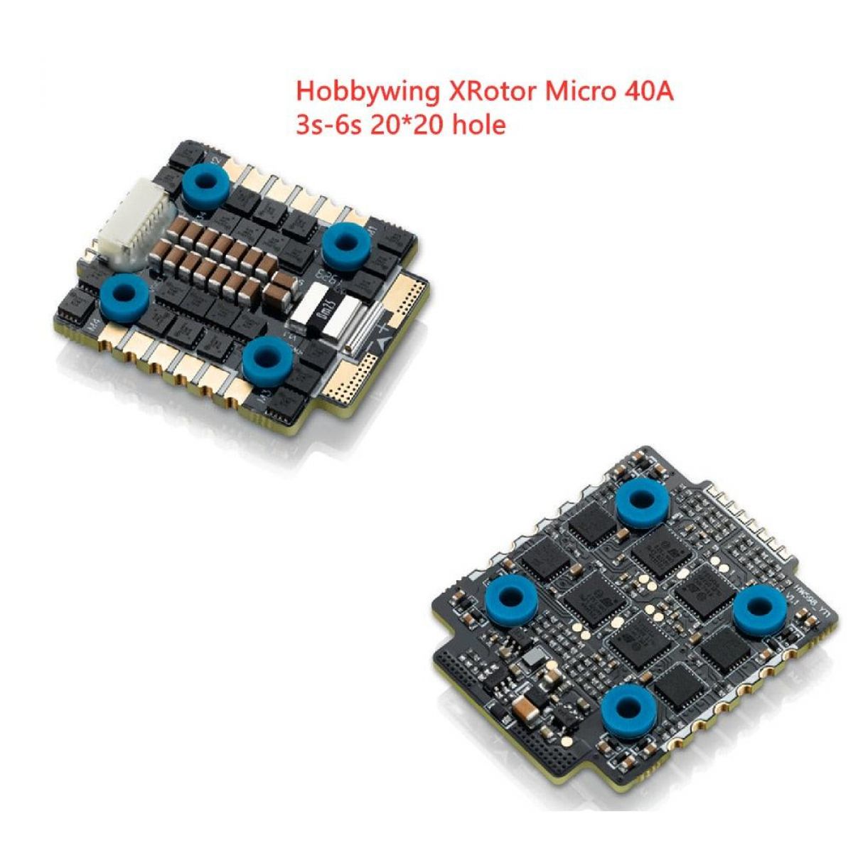 Hobbywing XRotor Micro 40A 4в1 ESC 20x20мм BLHeli_32 Dshot1200 для FPV гоночных и фристайл дронов Hobbywing XRotor Micro 40A 4в1 ESC 20x20мм BLHeli_32 Dshot1200 для FPV гоночных и фристайл дронов