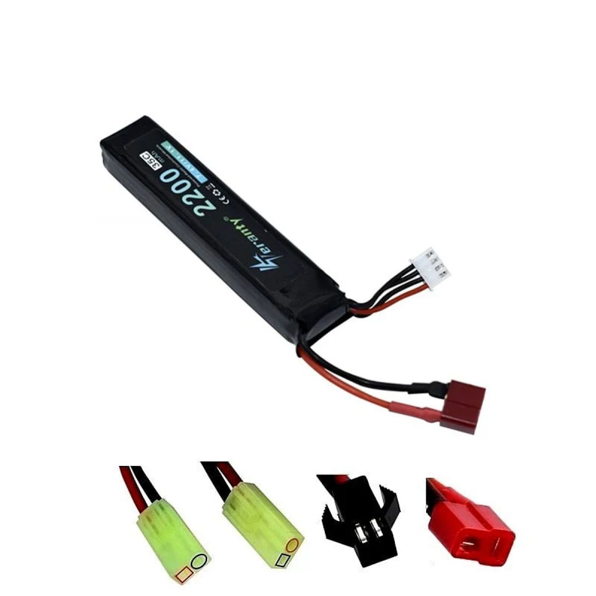 Аккумулятор 2200мАч 35C 11.1В 3S LiPo для водяных и страйкбольных пистолетов, RC, игрушек Аккумулятор 2200мАч 35C 11.1В 3S LiPo для водяных и страйкбольных пистолетов, RC, игрушек