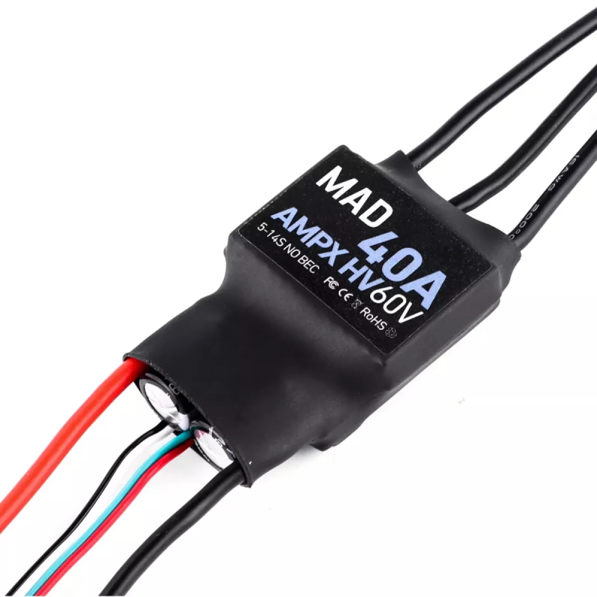 MAD AMPX 40A (5-14S) ESC для дрона с радиатором MAD AMPX 40A (5-14S) ESC для дрона с радиатором