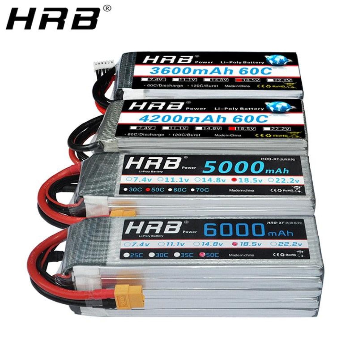 HRB 5S 18.5V Lipo аккумулятор 1500–22000mAh для FPV дрона, самолёта, вертолёта, игрушек RC HRB 5S 18.5V Lipo аккумулятор 1500–22000mAh для FPV дрона, самолёта, вертолёта, игрушек RC