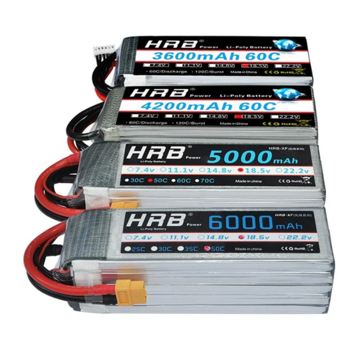 HRB 5S 18.5V Lipo аккумулятор 1500–22000mAh для FPV дрона, самолёта, вертолёта, игрушек RC HRB 5S 18.5V Lipo аккумулятор 1500–22000mAh для FPV дрона, самолёта, вертолёта, игрушек RC
