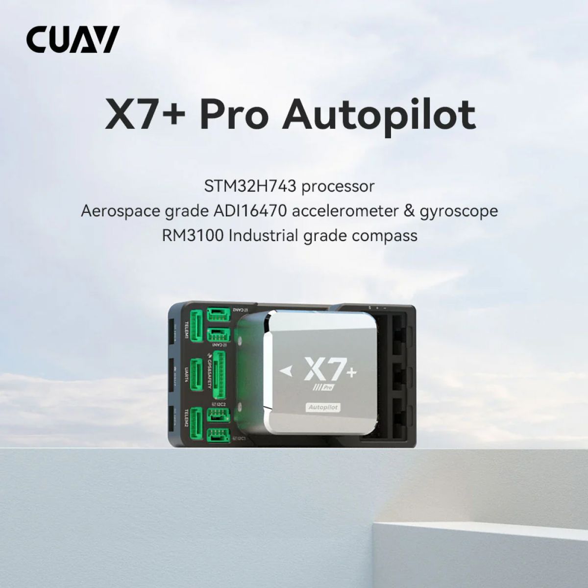 CUAV X7+ PRO — полётный контроллер FPV дрона, поддержка PX4, ArduPilot, Pixhawk, квадрокоптер CUAV X7+ PRO — полётный контроллер FPV дрона, поддержка PX4, ArduPilot, Pixhawk, квадрокоптер
