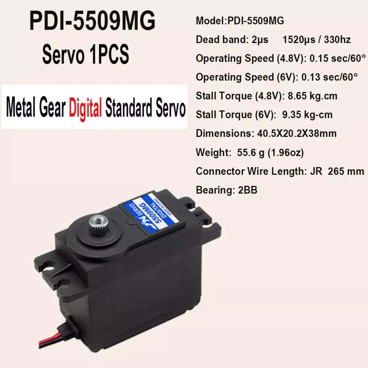 JX Servo PDI-5515MG — цифровой сервопривод 15 кг, металл, для 1:8/1:10 REMO RC авто и дронов JX Servo PDI-5515MG — цифровой сервопривод 15 кг, металл, для 1:8/1:10 REMO RC авто и дронов