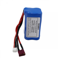 Аккумулятор 7.4В 6000мАч 18650 LiPo для Udi U12A, Syma S033g, Q1, H100–H103, FT009, разъёмы EL-3P/XT60