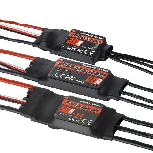 Регулятор скорости ESC с UBEC Hobbywing Skywalker 20A-80A для FPV дронов, самолётов и вертолётов