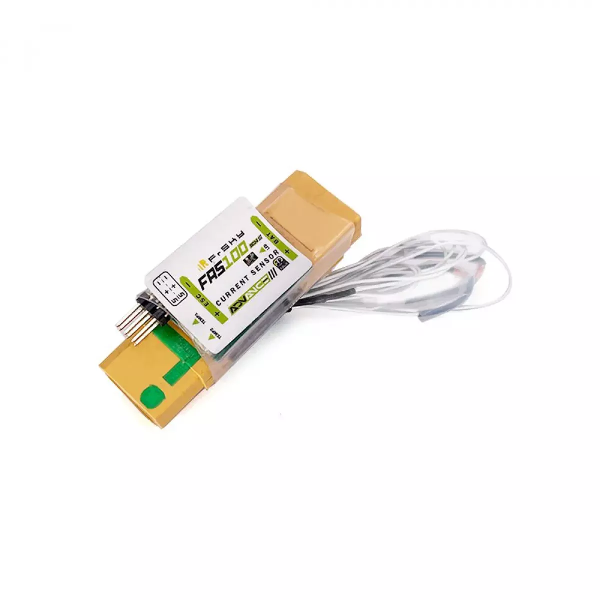 Токовый датчик FrSky FAS100 ADV — макс. ток 100A, 14S, Smart Port и FBUS, совместимость Токовый датчик FrSky FAS100 ADV — макс. ток 100A, 14S, Smart Port и FBUS, совместимость