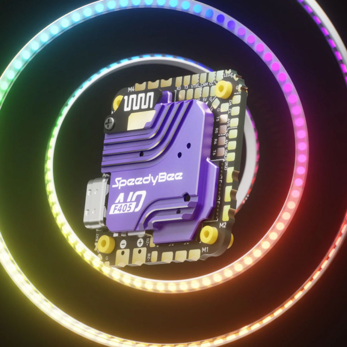 Контроллер полёта SpeedyBee F405 AIO 40A Bluejay 25.5x25.5 3–6S для FPV дронов Контроллер полёта SpeedyBee F405 AIO 40A Bluejay 25.5x25.5 3–6S для FPV дронов