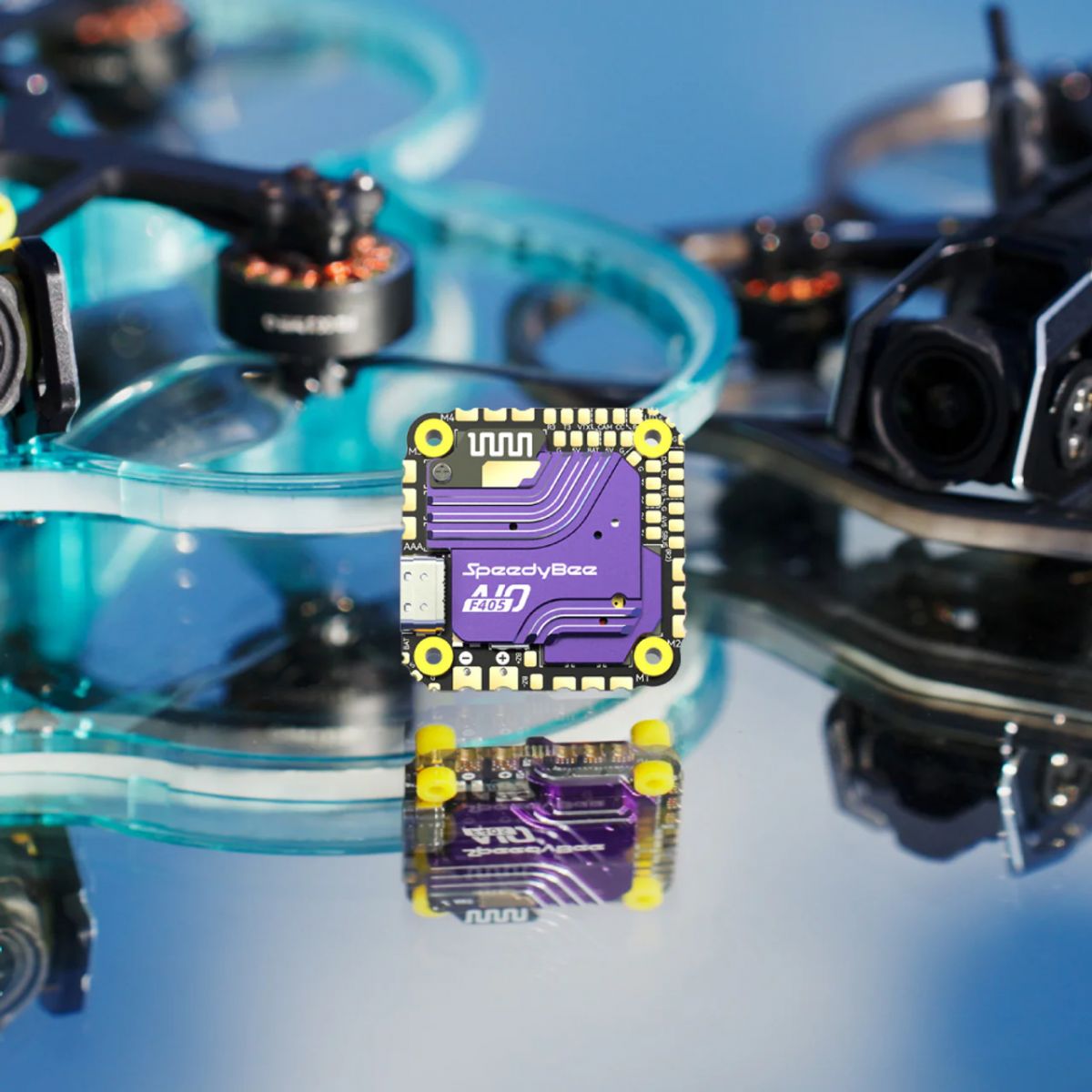 Контроллер полёта SpeedyBee F405 AIO 40A Bluejay 25.5x25.5 3–6S для FPV дронов Контроллер полёта SpeedyBee F405 AIO 40A Bluejay 25.5x25.5 3–6S для FPV дронов