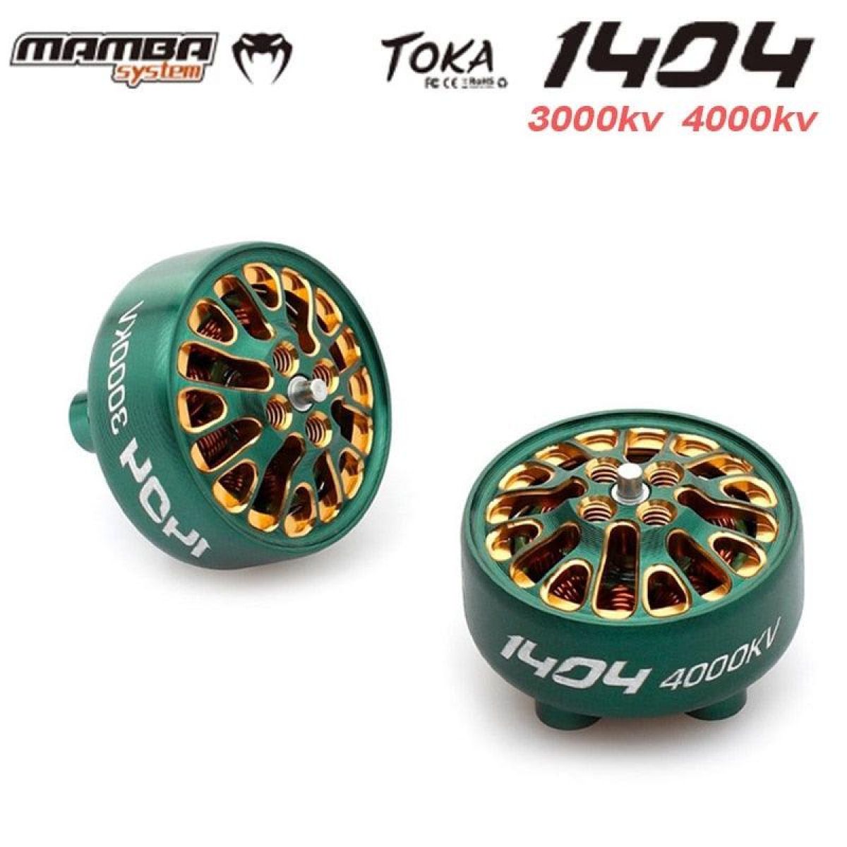 Бесколлекторный мотор MAMBA TOKA 1404 3000KV/4000KV для FPV дронов 2.5-4 дюйма DIY Racing Бесколлекторный мотор MAMBA TOKA 1404 3000KV/4000KV для FPV дронов 2.5-4 дюйма DIY Racing