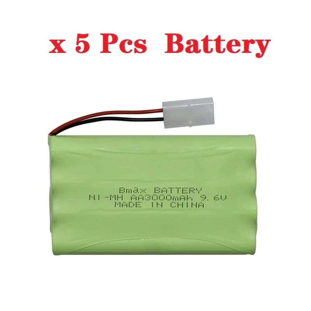 Перезаряжаемый аккумулятор Teranty 9.6V 3000mAh NiMH AA для RC игрушек, машин, танков, лодок, 5 шт. Перезаряжаемый аккумулятор Teranty 9.6V 3000mAh NiMH AA для RC игрушек, машин, танков, лодок, 5 шт.