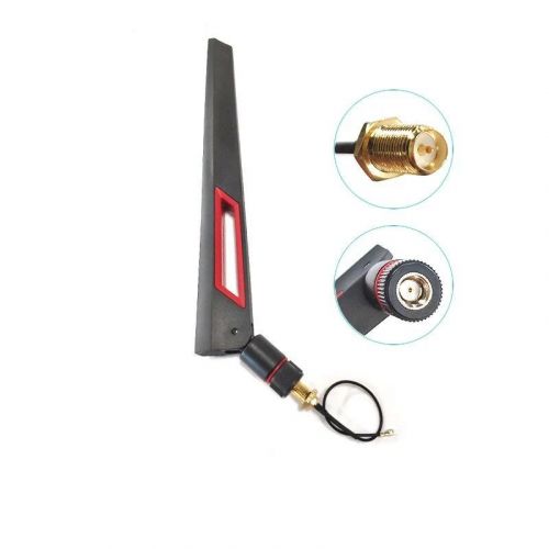 Двухдиапазонная Wi-Fi антенна 2,4/5,8 ГГц 8dBi RP-SMA гнездо с кабелем UFL/IPX 1,13 для IoT