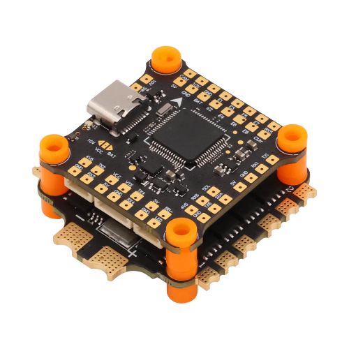HAKRC F405 65A стек для FPV дрона: 4-в-1 ESC BLHeli_32 65A + полетный контроллер STM32F405 (2–6S)
