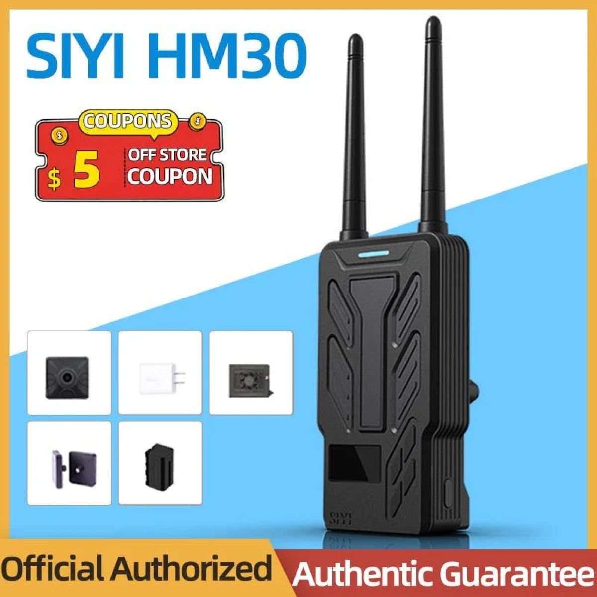 SIYI HM30 система передачи видео FPV, Full HD 1080p 60fps, дальнобойная, камера с записью R1, OSD SIYI HM30 система передачи видео FPV, Full HD 1080p 60fps, дальнобойная, камера с записью R1, OSD