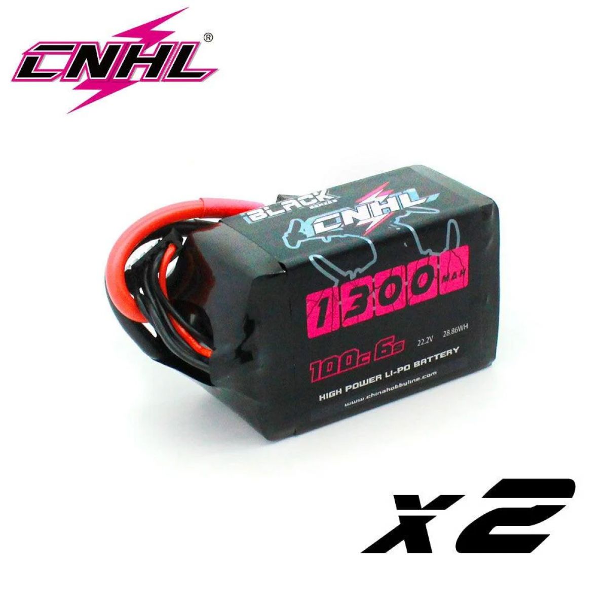 Аккумуляторы 2шт CNHL Lipo XT60 4S/6S 14.8/22.2В 1100-1500мАч 100C для FPV дрона, самолёта, квадрокоптера Аккумуляторы 2шт CNHL Lipo XT60 4S/6S 14.8/22.2В 1100-1500мАч 100C для FPV дрона, самолёта, квадрокоптера