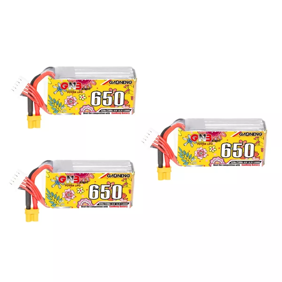 Аккумулятор GNB 4S HV 15.2В 650мАч 120C/240C LiPo для дронов с разъёмом XT30 Аккумулятор GNB 4S HV 15.2В 650мАч 120C/240C LiPo для дронов с разъёмом XT30