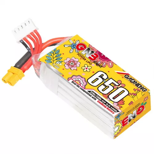 Аккумулятор GNB 4S HV 15.2В 650мАч 120C/240C LiPo для дронов с разъёмом XT30