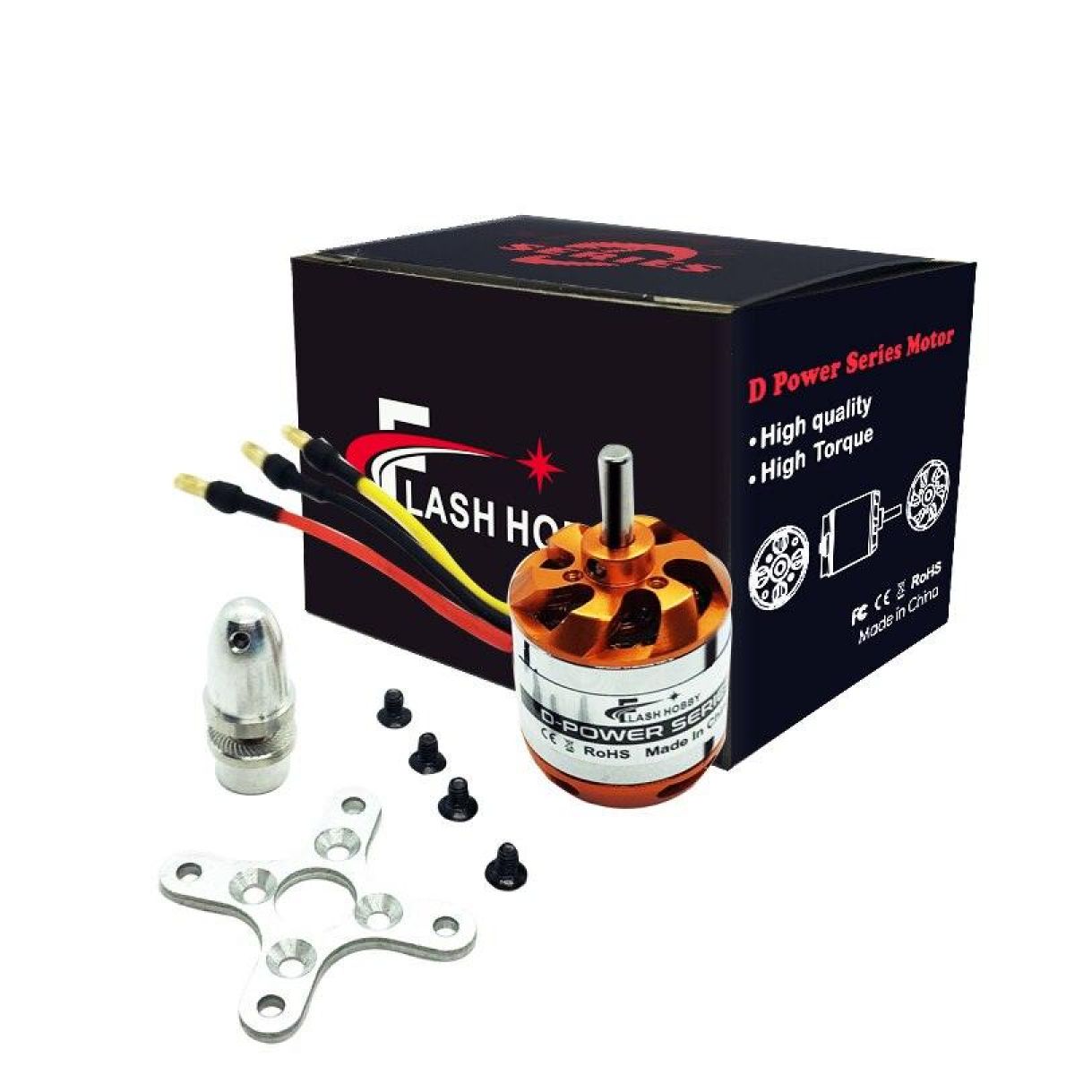 Бесколлекторный мотор FLASHHOBBY D2836 750KV/880KV/1120KV/1500KV 2-4S для FPV дрона квадрокоптера Бесколлекторный мотор FLASHHOBBY D2836 750KV/880KV/1120KV/1500KV 2-4S для FPV дрона квадрокоптера