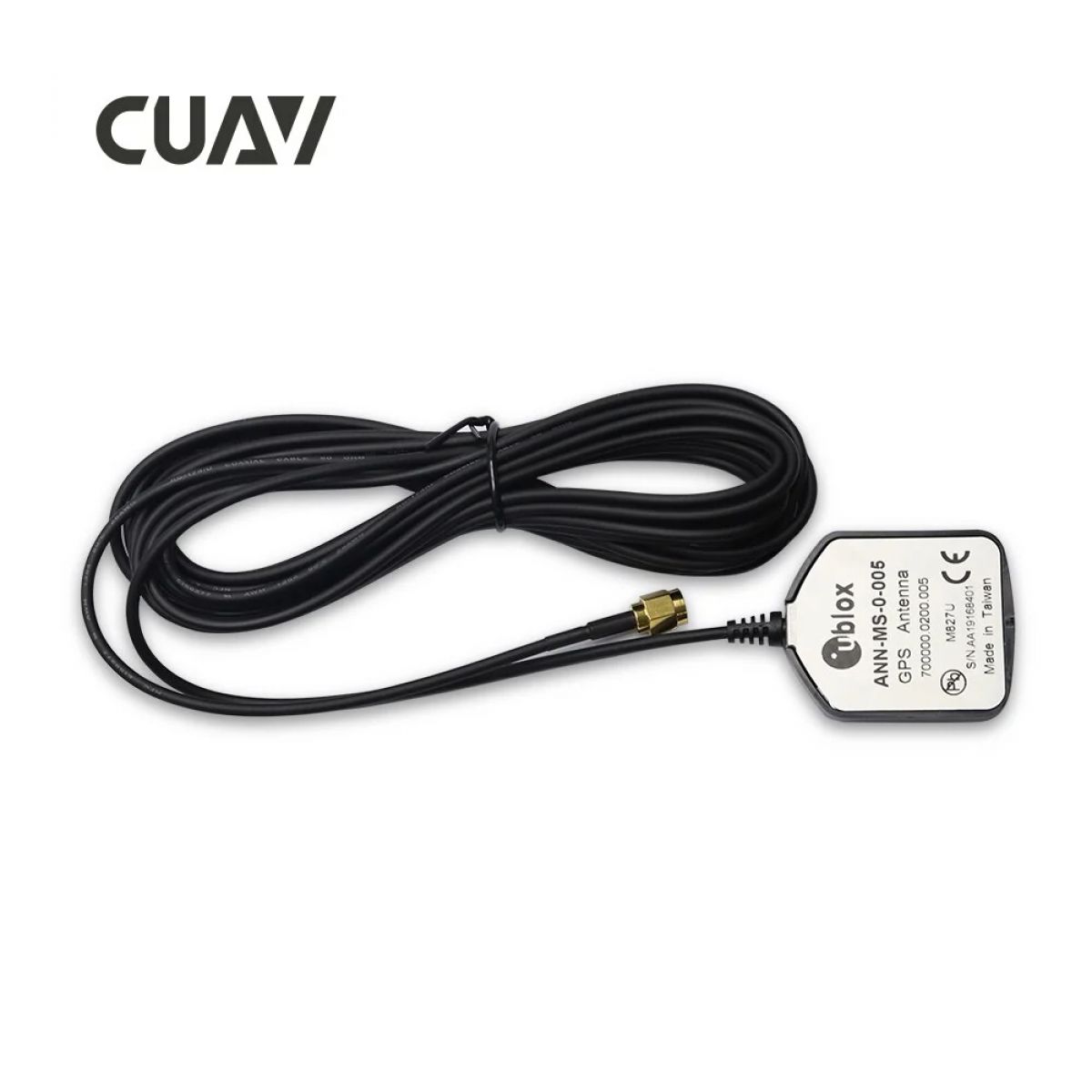 Одночастотная C-RTK антенна CUAV U-blox ANN-MS, удлинённая, для многоосевых дронов RC Одночастотная C-RTK антенна CUAV U-blox ANN-MS, удлинённая, для многоосевых дронов RC