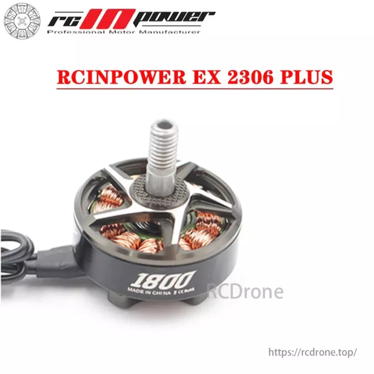 Набор 4x RCINPOWER EX2306 Plus 1800KV/2500KV/2750KV бесщеточных моторов 3–6S для 5" FPV дронов Набор 4x RCINPOWER EX2306 Plus 1800KV/2500KV/2750KV бесщеточных моторов 3–6S для 5" FPV дронов