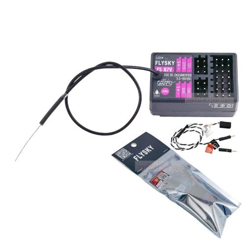 FLYSKY FS-R7V R7V - 2.4G гироскоп 7CH ANT PWM RSSI мини-приёмник для FS-G7P RC авто/лодки DIY