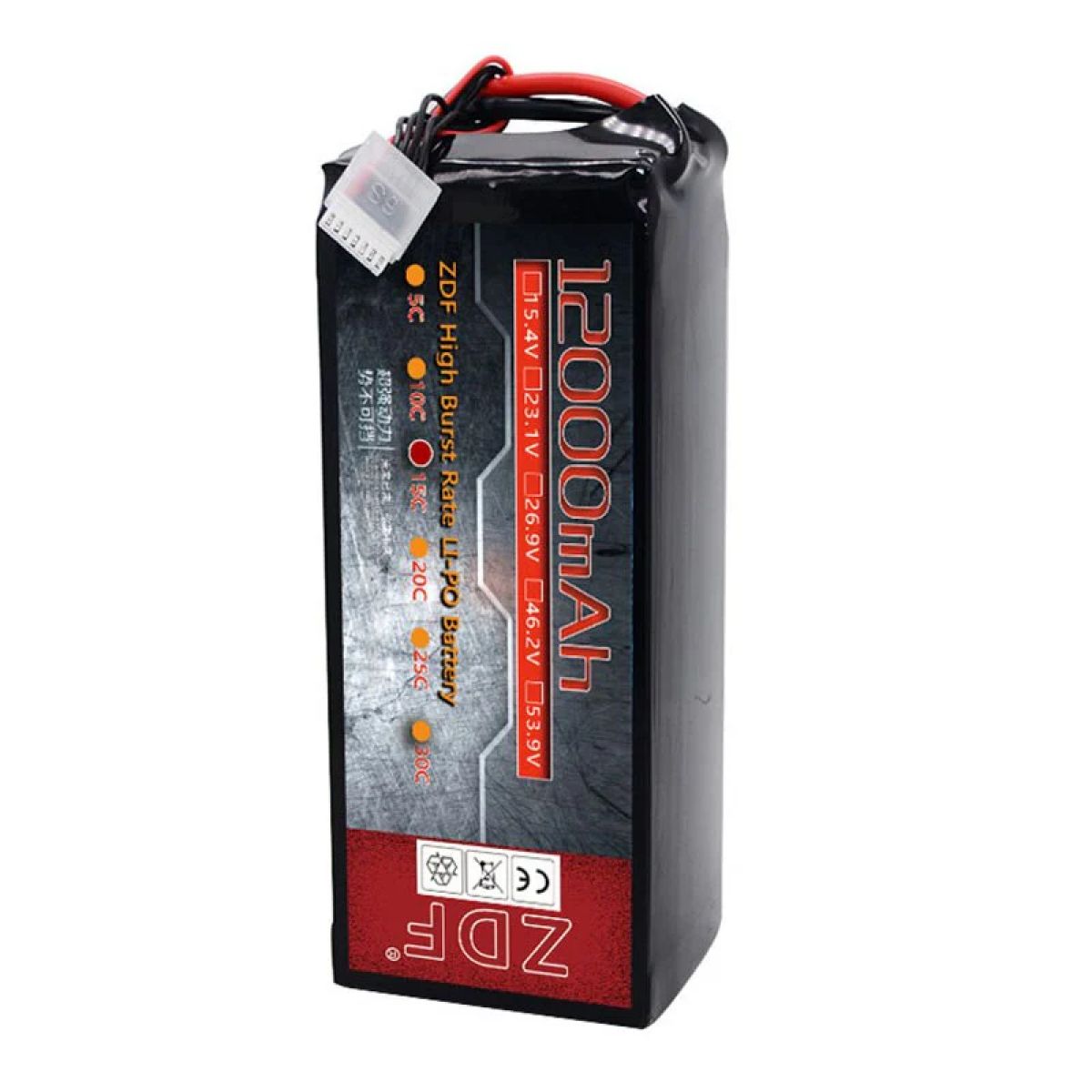 Аккумулятор ZDF 6S 23.1V 22.2V 12000mAh 12Ah для сельскохозяйственных дронов, лёгкий, длительный полёт Аккумулятор ZDF 6S 23.1V 22.2V 12000mAh 12Ah для сельскохозяйственных дронов, лёгкий, длительный полёт