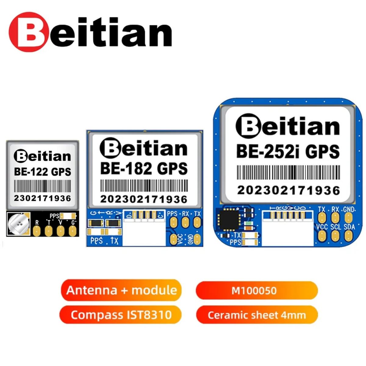 Beitian UBX-M10050 модуль GPS GNSS с антенной для FPV RC дронов PX4 PIX32, контроллер полёта Beitian UBX-M10050 модуль GPS GNSS с антенной для FPV RC дронов PX4 PIX32, контроллер полёта