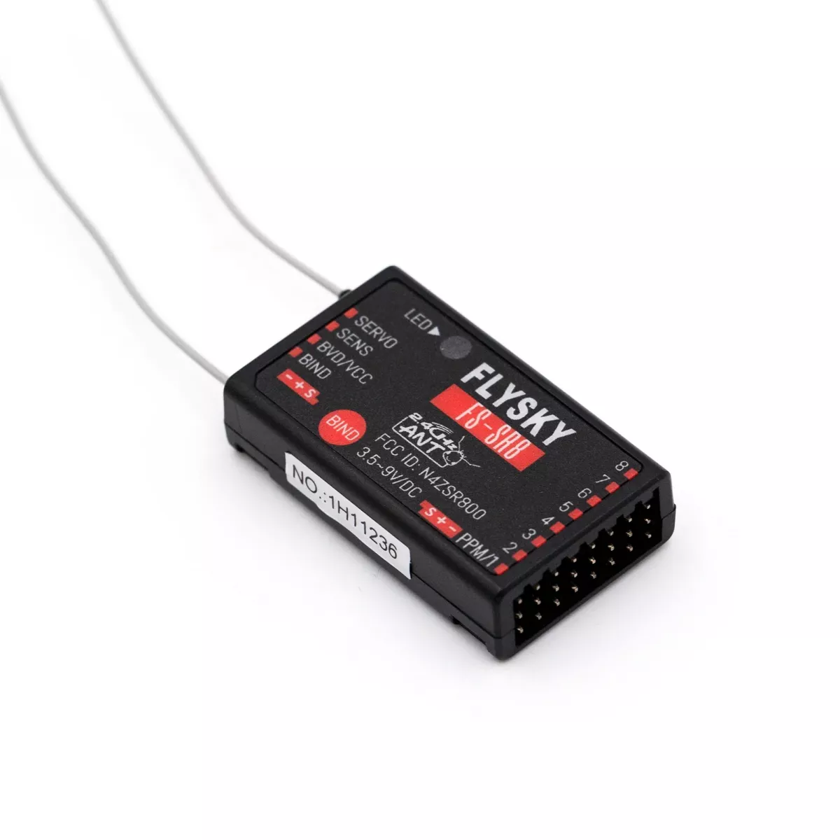 FLYSKY FS-SR8 2.4G 8CH приёмник ANT, 3.5-9В, для пульта FS-ST8, RC вертолётов, авто, катеров