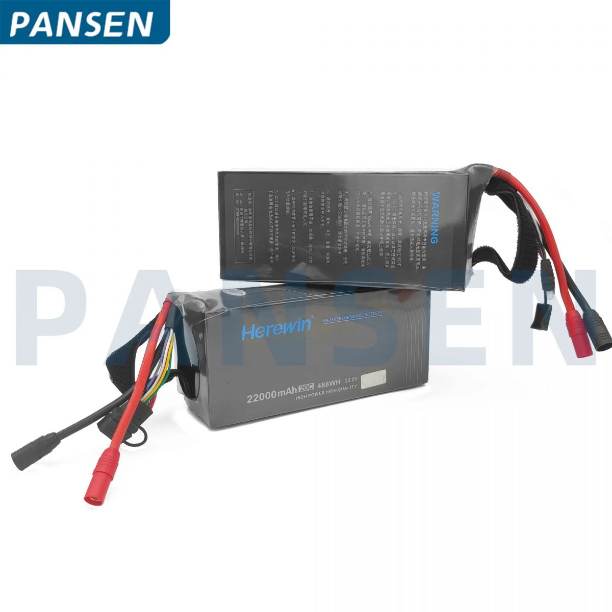 Herewin RC LiPo аккумулятор 6S 22.2В 22000мАч 20C для авто, самолётов, дронов и радиомоделей Herewin RC LiPo аккумулятор 6S 22.2В 22000мАч 20C для авто, самолётов, дронов и радиомоделей