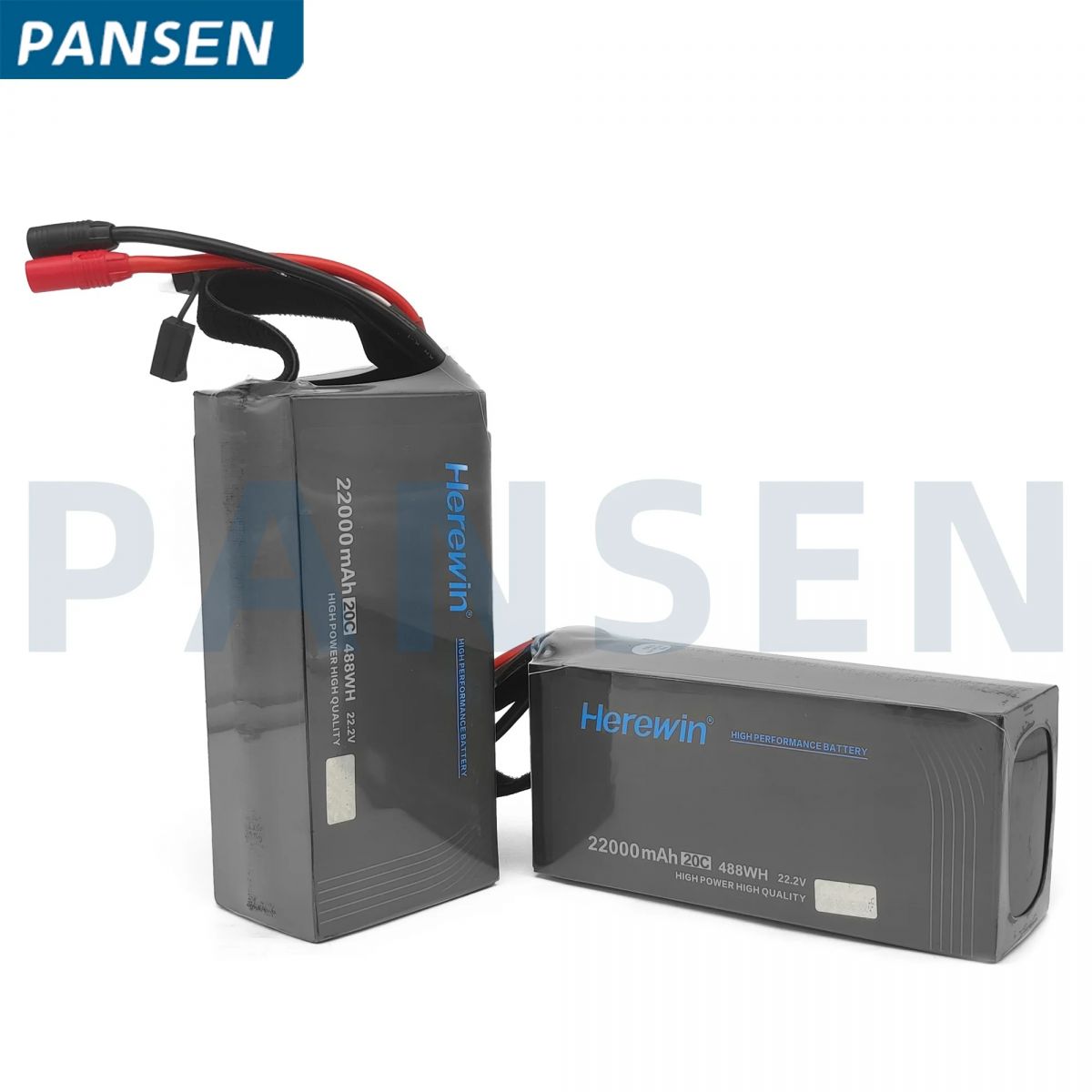 Herewin RC LiPo аккумулятор 6S 22.2В 22000мАч 20C для авто, самолётов, дронов и радиомоделей Herewin RC LiPo аккумулятор 6S 22.2В 22000мАч 20C для авто, самолётов, дронов и радиомоделей