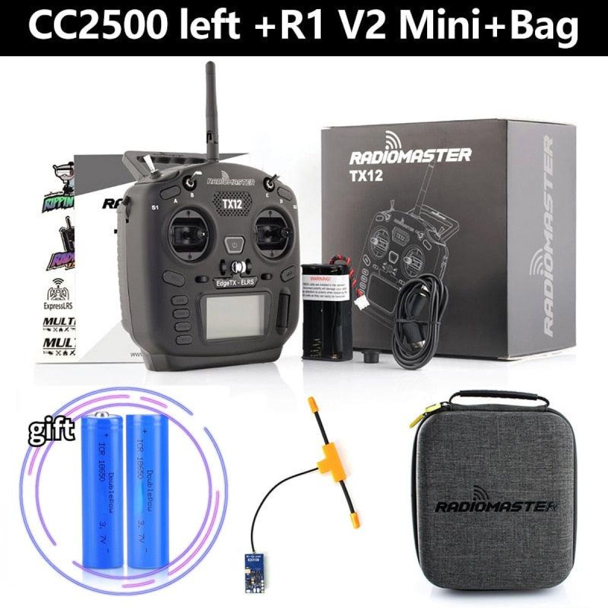 Аппаратура управления RadioMaster TX12 MKII ELRS/CC2500 16CH EdgeTX/OpenTX мультипротокол Аппаратура управления RadioMaster TX12 MKII ELRS/CC2500 16CH EdgeTX/OpenTX мультипротокол