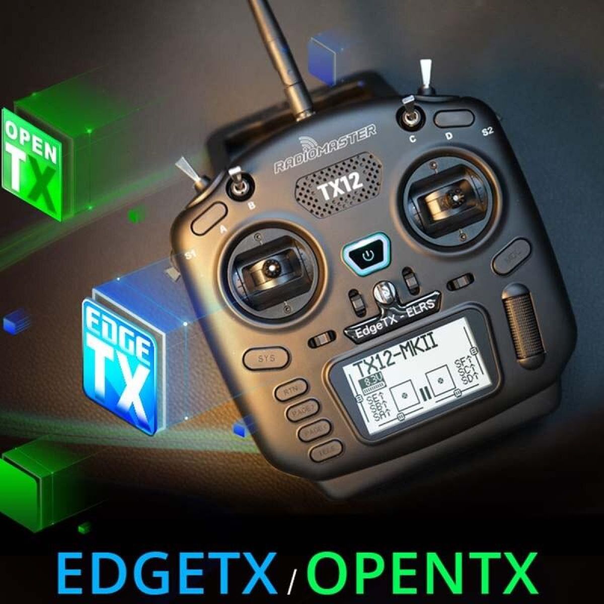 Аппаратура управления RadioMaster TX12 MKII ELRS/CC2500 16CH EdgeTX/OpenTX мультипротокол Аппаратура управления RadioMaster TX12 MKII ELRS/CC2500 16CH EdgeTX/OpenTX мультипротокол