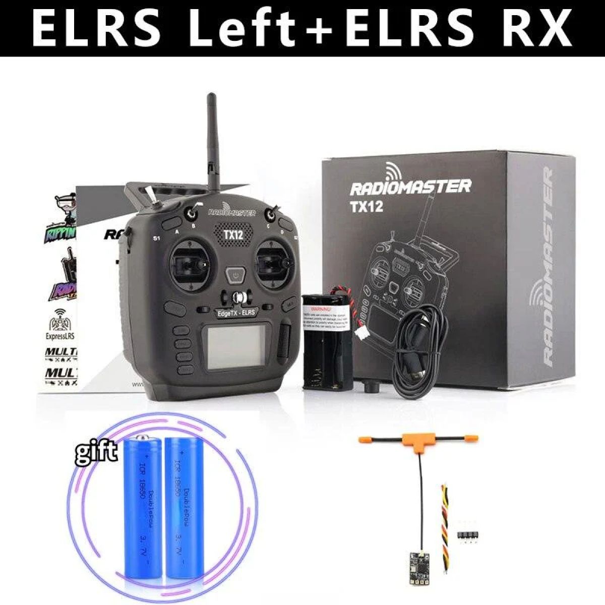 Аппаратура управления RadioMaster TX12 MKII ELRS/CC2500 16CH EdgeTX/OpenTX мультипротокол Аппаратура управления RadioMaster TX12 MKII ELRS/CC2500 16CH EdgeTX/OpenTX мультипротокол