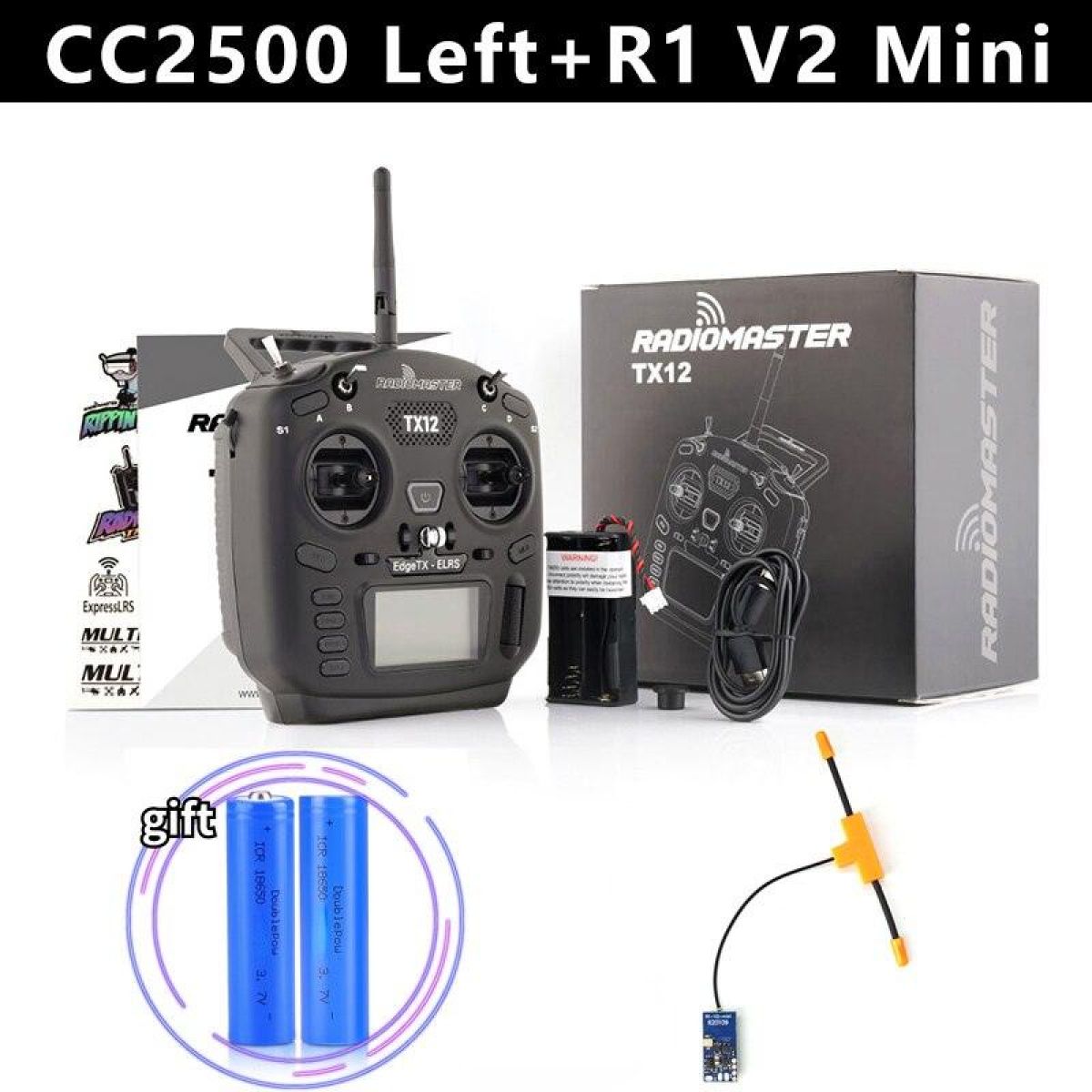 Аппаратура управления RadioMaster TX12 MKII ELRS/CC2500 16CH EdgeTX/OpenTX мультипротокол Аппаратура управления RadioMaster TX12 MKII ELRS/CC2500 16CH EdgeTX/OpenTX мультипротокол