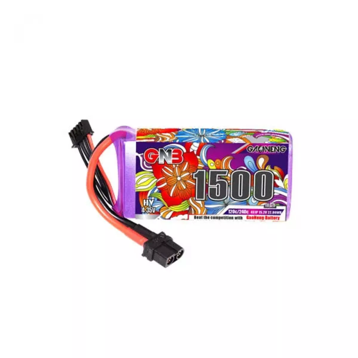 GNB 15.2V 4S HV 1500мАч 120C/240C LiPo аккумулятор для дронов GNB 15.2V 4S HV 1500мАч 120C/240C LiPo аккумулятор для дронов
