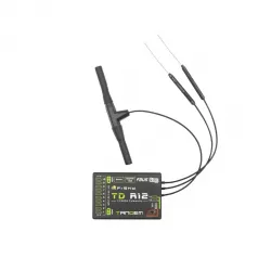 FrSky TD R12 — двухдиапазонный 12-канальный приёмник с тремя антеннами (2×2.4G, 1×900M)