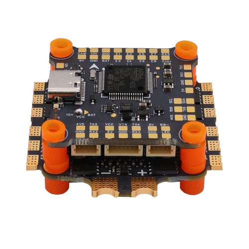 HAKRC 2130 F405 50A стек (2–6S, 8Bit ESC) – STM32F405 контроллер + 4-в-1 50A ESC для FPV-дрона