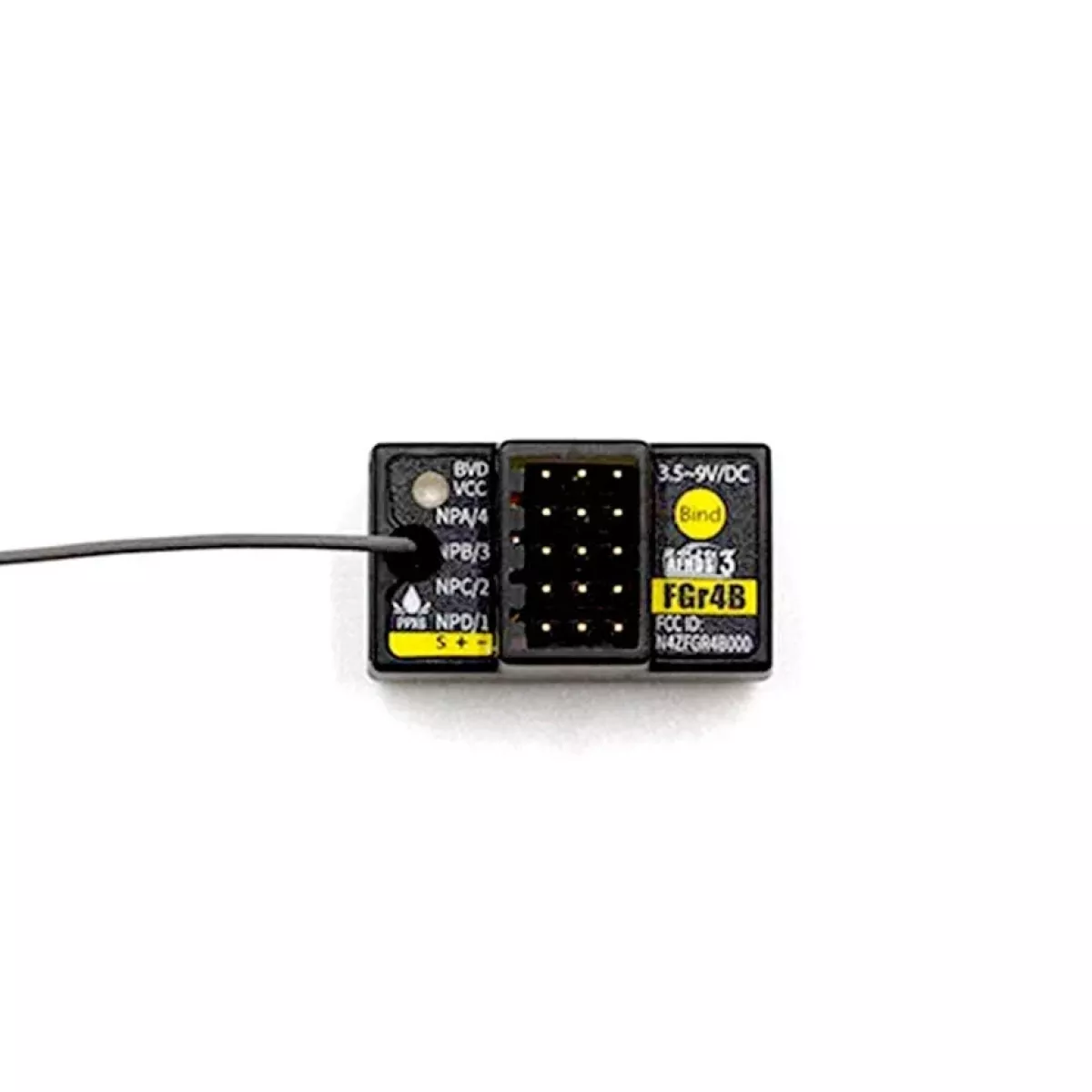 FlySky FGr4B 2.4G 4-канальный приёмник с одной антенной для AFHDS3, для авто и катеров RC FlySky FGr4B 2.4G 4-канальный приёмник с одной антенной для AFHDS3, для авто и катеров RC