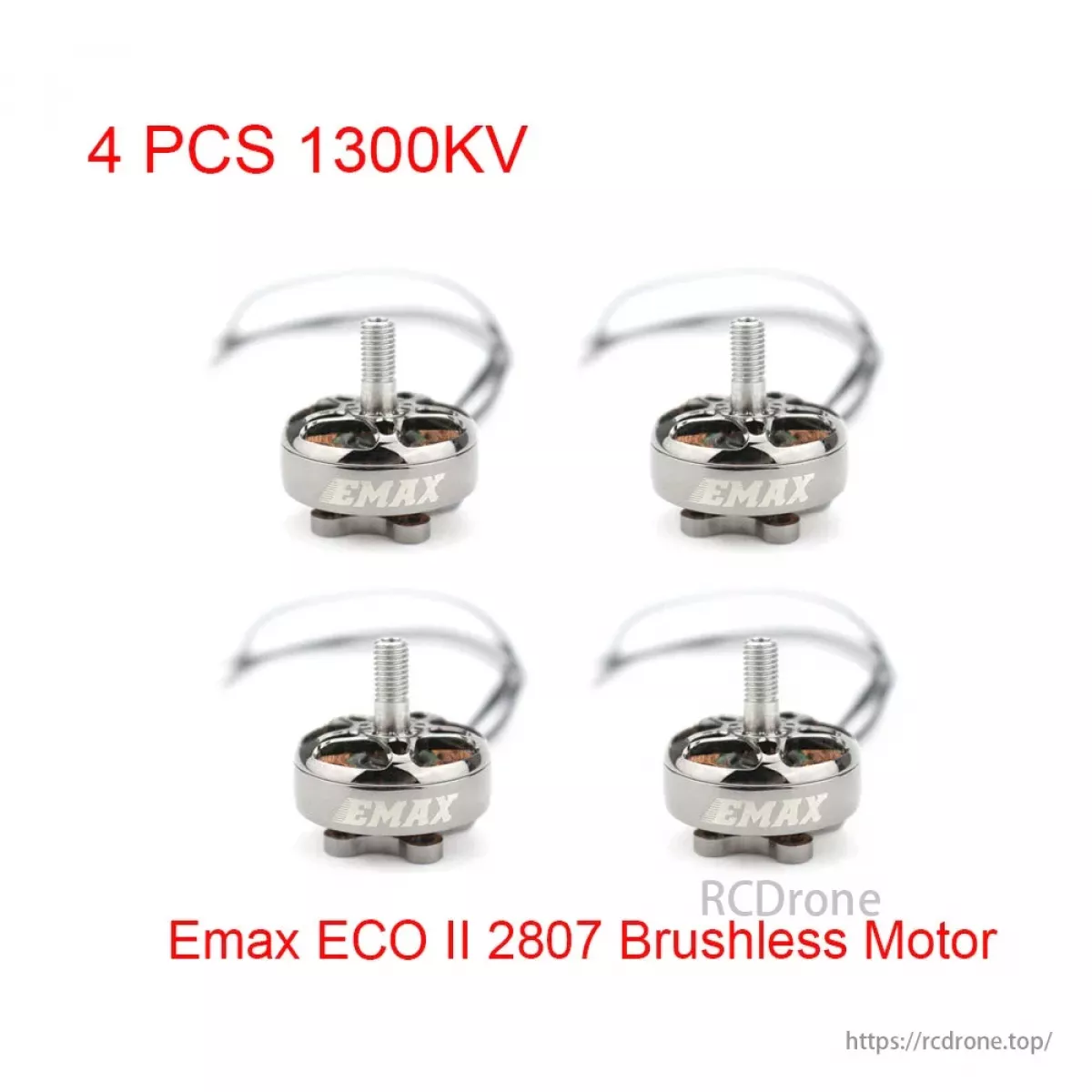 Бесколлекторный мотор EMAX ECOII 2807 1300/1500/1700KV для 4S–6S FPV гоночного квадрокоптера Бесколлекторный мотор EMAX ECOII 2807 1300/1500/1700KV для 4S–6S FPV гоночного квадрокоптера